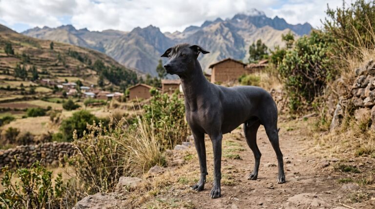 Chien nu du Pérou